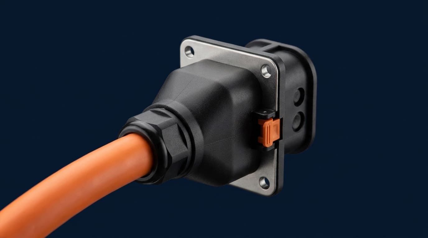 High-voltage automotive cabling: the orange standard of vehicle electrification.